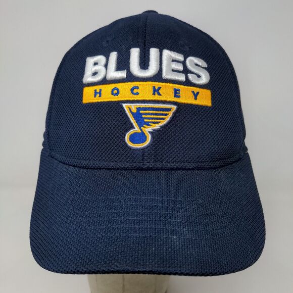 Adidas Men's NHL St. Louis Blues Hockey Hat Blue Size S/M Embroidered - Picture 3 of 13
